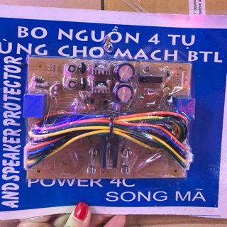 Mạch nguồn 4 tụ dùng cho mạch BTL