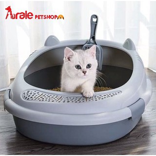 Khay đựng cát cho mèo hình mèo dễ thương + kèm xẻng