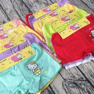 1 lốc quần chip đùi bé gái in hình kitty dễ thương