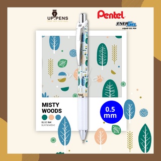 Bút gel Pentel Energel Roller BLN75KW - Kawaii Misty Woods - Needle tip 0.5mm - Màu xanh dương (Blue)