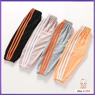 Quần dài cho bé chất cotton đũi chống muỗi, Quần dài cho bé thiết kế đơn giản năng động phong cách cho bé - LiLA KIDS