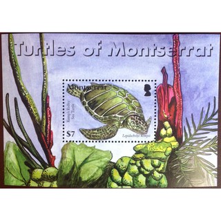 Tem sưu tập Block Tem Montserrat Rùa Biến 2007