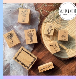 Con dấu gỗ hoạt hình cute SP004 SP013