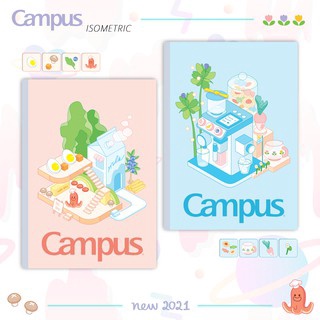 [Mã LIFEBOOK2 giảm 10% đơn 0Đ] Vở kẻ ngang Campus có chấm Sakura (80trang)