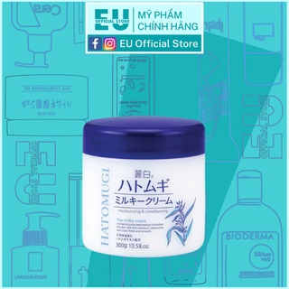 Kem Dưỡng Ẩm Trắng Da Ý Dĩ Hatomugi Moisturizing &amp; Conditioning The Milky Nhật Bản 180g