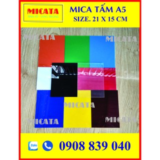 MICA TẤM A5 15 X21CM DÀY 2mm