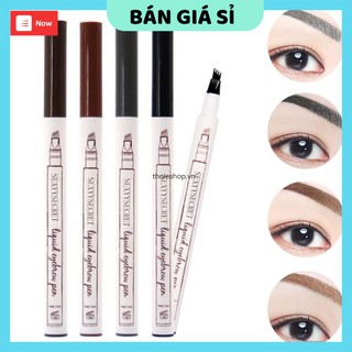 Phụ kiện trang điểm   GIÁ VỐN]   Chì kẻ mày 4 đầu ko thấm nước, tiện dụng, dễ sử dụng, đẹp mắt, dễ dàng mang theo 4980