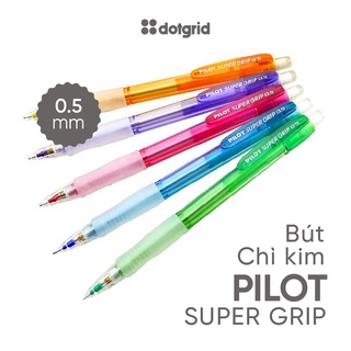 Bút chì bấm Pilot Super Grip Neon 0.5mm chính hãng Nhật Bản - Nhiều màu tùy chọn