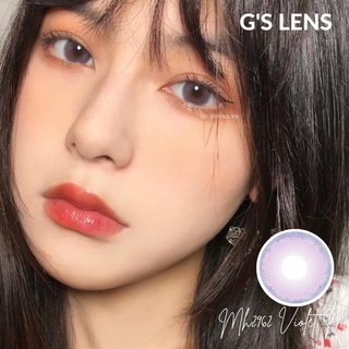 Lens Mắt Kính Áp Tròng Tím Tây Xinh Giãn Tròng Size M 14.5mm Có 0 Đến 6 Độ Cận Mh2962 Violet