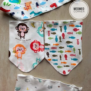 Khăn yếm tam giác 2 lớp cotton Good Mama / Goodmama cho bé
