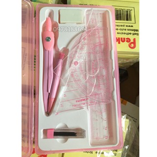 [FreeShip] Bộ Eke compa thước kẻ, đo độ, tam giác