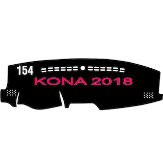 Thảm Taplo xe Hyundai Kona 2018 - 2021 chất liệu Nhung lông cừu hoặc Da Carbon