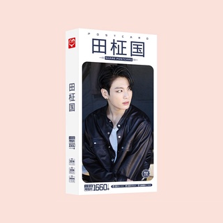 Postcard BTS JungKook postcard kèm lomo và hình dán