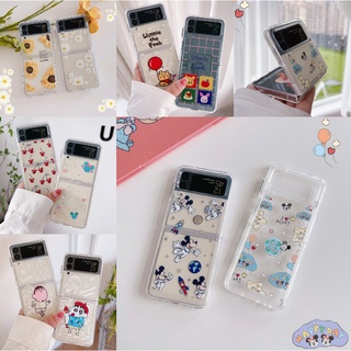 Ốp Điện Thoại Chống Sốc Họa Tiết Hoạt Hình Cho Samsung Z Flip 3 5G zflip3