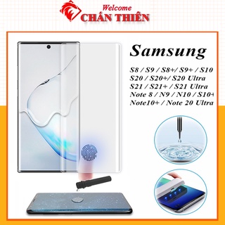 Kính cường lực samsung s23 ultra s23+ Note 8 9 10+ 10 Note 20 Ultra S22 S21 S20+ S10+ S9+ S8+ S8 S9 S10 5G Màn Cong UV