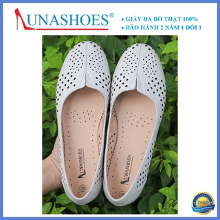Giày bệt nữ búp bê đế bằng Lunashoes (1069) mũi tròn da thật cao cấp dễ đi kiểu Hàn quốc nhiều màu (BH 24TH)