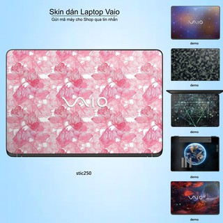 Skin dán Laptop Sony Vaio in hình hoa hồng stic250 (inbox mã máy cho Shop)