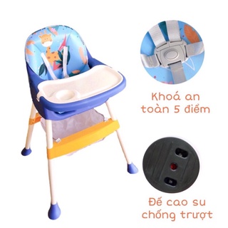 Ghế ăn dặm cho bé Tropic nâng chỉnh 3 mức độ cao bàn ăn tháo rời