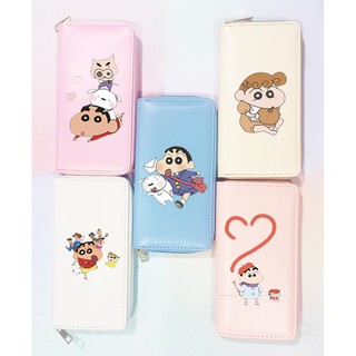 Ví shin VBI29 ví dài cậu bé bút chì thần tượng chibi kpop hoạt hình cute dễ thương