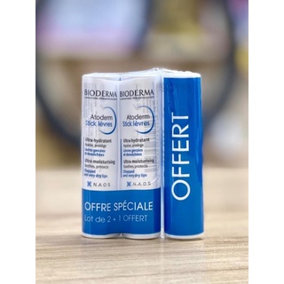 Son Bioderma dưỡng mềm môi hàng Pháp có tách set