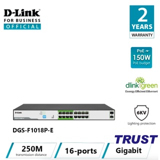 D-LINK DES-F1026P-E - Bộ chia cổng mạng có PoE 24 cổng 100Mbps và Gigabit Combo - Hàng Chính Hãng