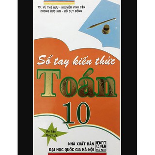 Sách - Sổ tay kiến thức toán 10