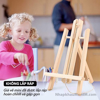 Giá vẽ gỗ mini để bàn trưng bày Mont Marte cỡ nhỏ Signature Tabletop Display Easel - Small 30x19x16 (cm)