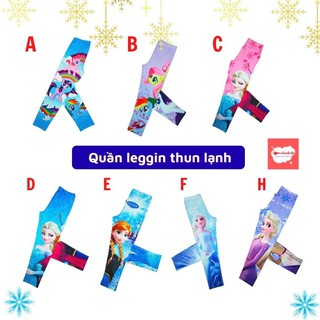 Quần leggin bé gái đẹp hình Elsa - Pony từ 11-45kg - quần legging -thun lạnh - Tomchuakids