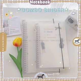 [Tặng 120 Trang Giấy Refill] Sổ Còng Binder A5/B5 20/26 Lỗ Kèm Tab Phân Trang, Thước – Tiệm Ngựa Gỗ