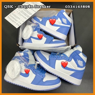 Giày Sneaker JD High Unc Giày Thể Thao Nam Nữ Cao Cổ Full Phụ Kiện