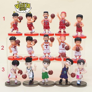 Mô hình Slam Dunk - Mô hình cầu thủ bóng rổ trong Slam Dunk - Bán theo Set - Cao 8cm