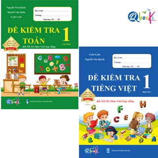 Sách - Combo Đề Kiểm Tra Toán và Tiếng Việt 1 - Kết nối tri thức với cuộc sống - Học Kì 1 (2 cuốn)