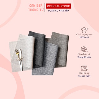 Thảm trải bàn chén dĩa vải PVC cao cấp dày dặn hình chữ nhật 30x45cm TTB