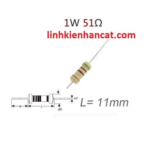 50 Trở 1W 51 Ôm