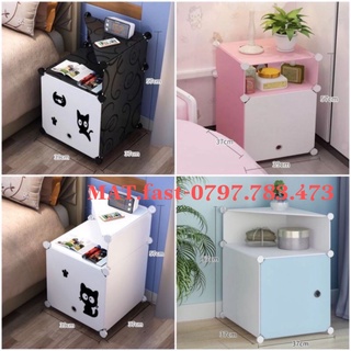 TỦ NHỰA LẮP GHÉP MINI 2 TẦNG ĐỂ ĐẦU GIƯỜNG NHỎ GỌN ( chọn màu theo phân loại)  bảo hành 1 năm
