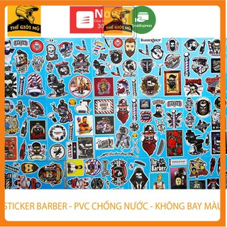 Sticker Baber dán mũ bảo hiểm, Vali, laptop chống nước Vintage