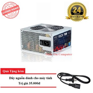 Nguồn dành cho máy tính bàn Vision 700W Fan 12cm (bạc) + Tăng kèm dây nguồn