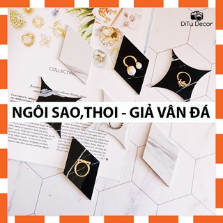 Miếng giả đ.á cẩm thạ.ch chụp ảnh - phụ kiện chụp hình trang sức, đồ mini decor - DiTu Decor