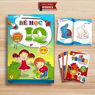 Sách tô màu Bé học IQ (Túi 8 cuốn dành cho trẻ 3-4 tuổi)