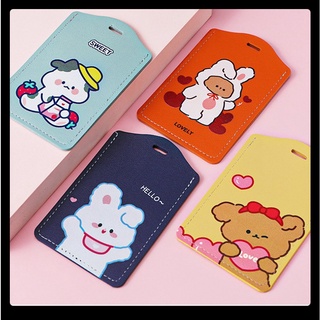 Dây đeo thẻ tên cute cho sinh viên trường học, vé xe bus màu pastel Hàn quốc thời trang