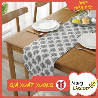 KHĂN RUNNER MARY DECOR - HỌA TIẾT CÂY KR-D09