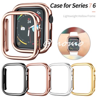 Ốp Bảo Vệ Khung Đồng Hồ Thông Minh Apple Watch Series 8 7 SE 6 5 4 41mm 45mm 40mm 44mm