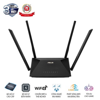 Router ASUS RT-AX53U Chuẩn AX1800 Băng tần kép