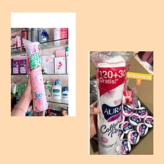 Bông tẩy trang AURA Coton Pads( 150 miếng )