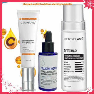 Combo dưỡng trắng da chuyên sâu Detoxblanc