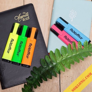 Bút highlight dạ quang Thiên Long màu Pastel HL-02, bút đánh dấu ghi chú màu đẹp
