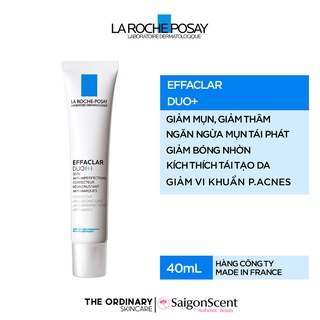 Kem dưỡng da mặt giảm mụn, mờ thâm, La Roche Posay Effaclar Duo +