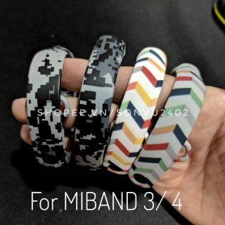 Dây đeo thay thế họa tiết chính hãng Mijobs cho Miband 3/4/5/6
