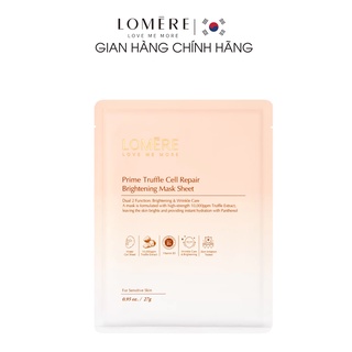 Mặt Nạ Dưỡng Trắng Da LOMERE Prime Truffle Cell Chăm Sóc Da Cung Cấp Nhiều Dưỡng Chất Gấp 3 Lần Mặt Nạ Giấy 27gr