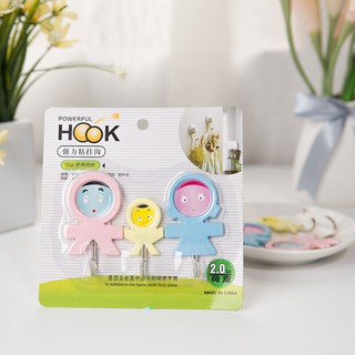 Móc treo gia đình ( vỉ 3 móc )